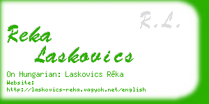 reka laskovics business card