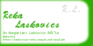 reka laskovics business card